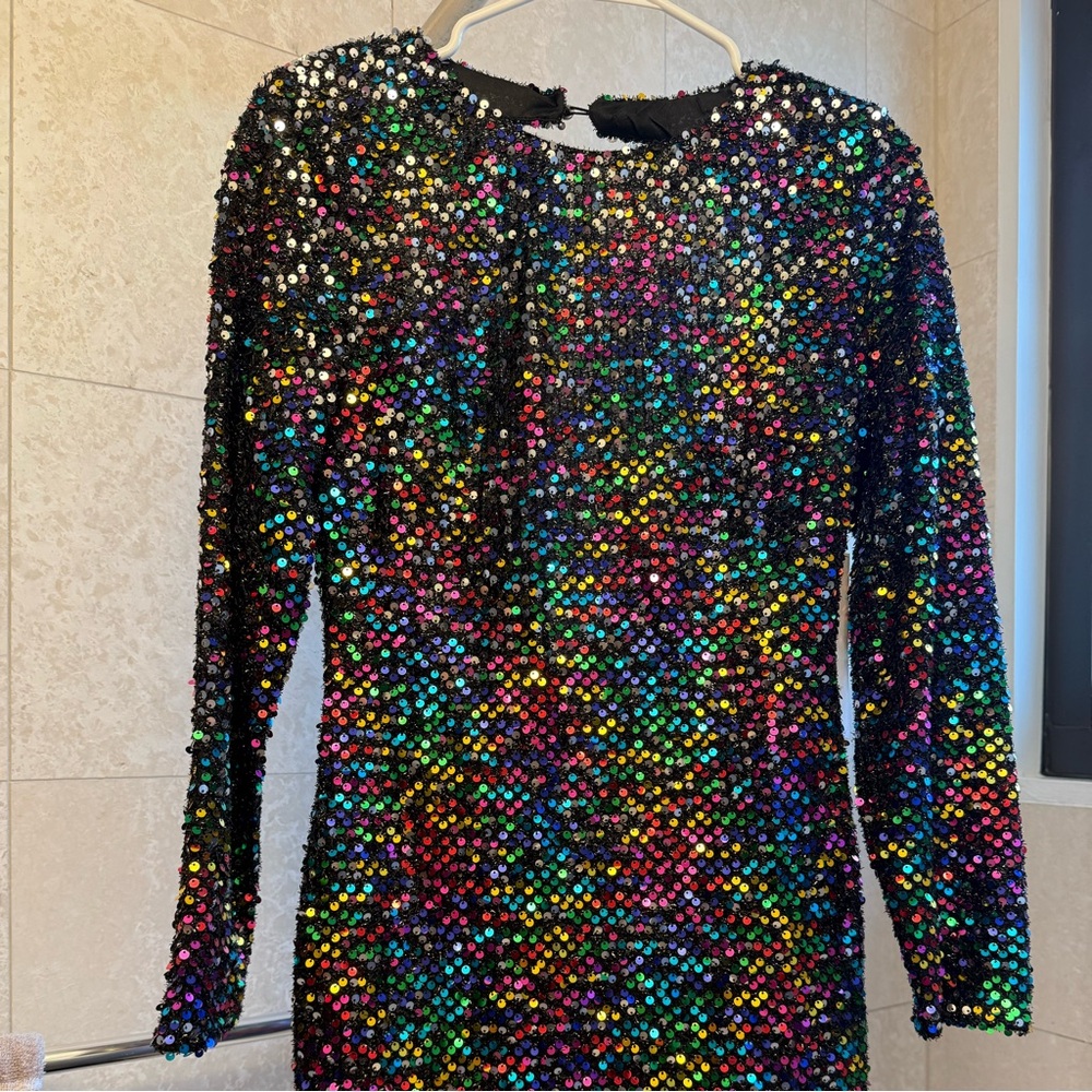 NWT - Rainbow Aqua dress